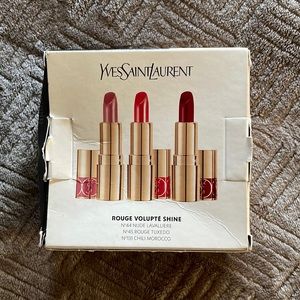 Yves Saint Laurent Rouge Volupté Shine lipstick trio 💄